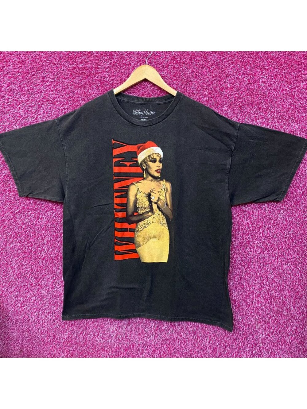 Whitney Houston One Wish For Christmas T-Shirt XL